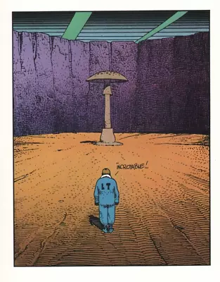 Jean Giraud Moebius French Illustrated Art Color Lithograph Unsigned Page 27 • $109.99