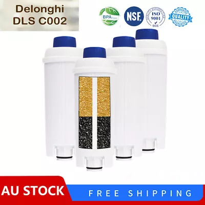 4Pack Replacement For Delonghi Water Filter Magnifica Coffee Machine ECAM22110SB • $36.99