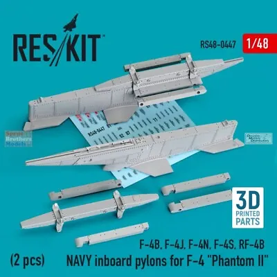 1/48 ResKit #480447 USN F-4 Phantom II Inboard Pylons • $18.99