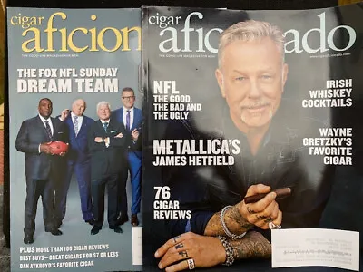$16.95 • Buy Cigar Aficionado Magazines -  Jan/February -Mar/Apr 2023- FOX NFL/JAMES HETFIELD