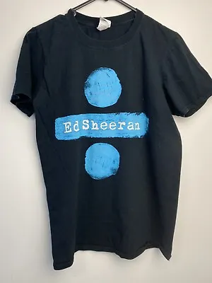 Ed Sheeran Divide Tour Tshirt Size S Merch Merchandise Black Blue • $15