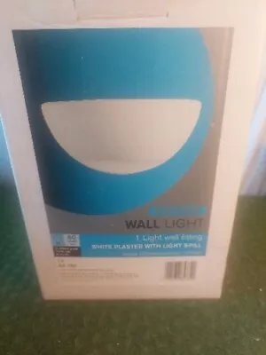 30cm White Plaster Paintable Uplighter Indoor Home Hallway Wall Mounted Light • £15.99