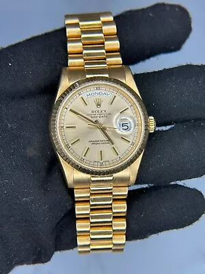 Rolex Day Date President 36mm Ref. 118238 Men's Watch Year 2001 • $21300