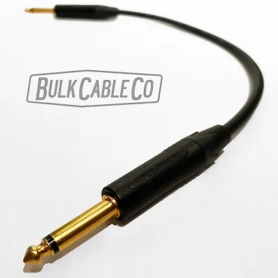 1 Ft -  Mogami 2524 Guitar / Instrument Cable - Neutrik Straight Gold Plugs • $27.50