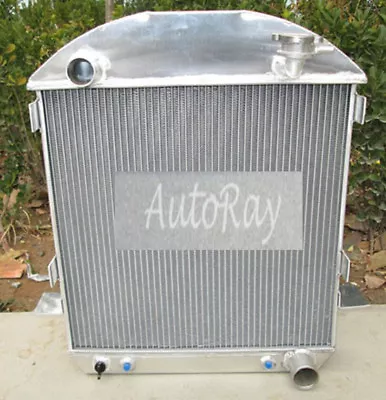 3 ROW Alloy Radiator For Model-T Chev Bucket Ford GRILL SHELLS 1924-1927 HOTROD • $137.70