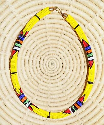 African Maasai Beaded Choker Necklace Ethnic Boho Masai Massai Jnoc25 • $15.97