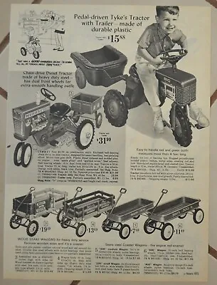 Sears Catalog Print Ad Murray Diesel Tractor Sears Wagons Unicycle Tricycles • $6.49