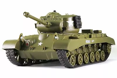 Pershing M26 US Tank RC IR Battle Panzer 2.4Ghz 1/30 Model WWII Military Vehicle • $39.98