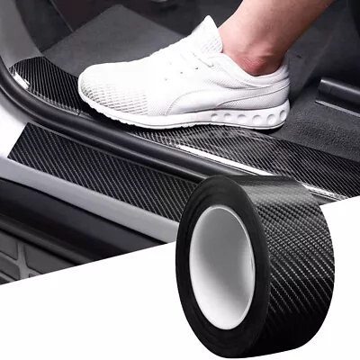 3M Car Door Protector Sill Scuff Cover Sticker Antiscratch 5D Carbon Fiber Strip • $9.99