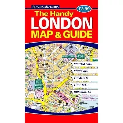 HANDY LONDON MAP GUIDE - Leather / Fine Binding NEW Tyndale 14/03/2023 • £5.97