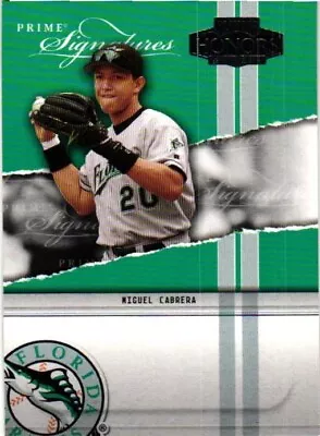 2004 Playoff Honors Prime Signature PS-6 Miguel Cabrera Florida Marlins /2500 • $6.99