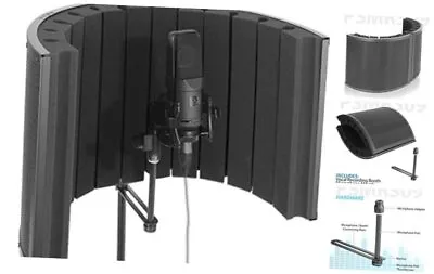  Mini Portable Vocal Recording Booth - Use With Standard MicrophoneIsolation  • $107.71