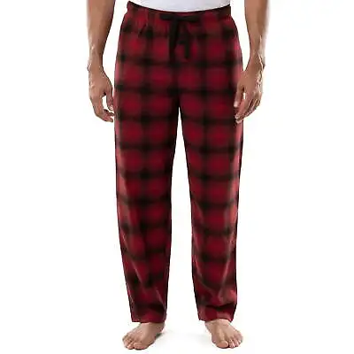 George Men's Plaid Woven Flannel Sleep Pants Various Sizes Red Plaid NEW • $13.99