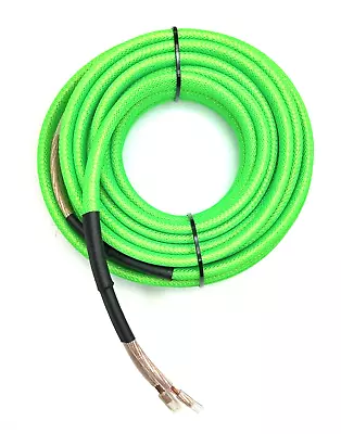 Green Snakeskin Sleeve 14 AWG Gauge 25 FT Copper Marine Car Audio Speaker Wire • $19.99