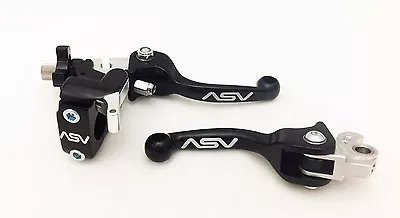 ASV F3 Front Brake Clutch Perch Levers Hot Start Shorty Black CRF 450R CRF 450X • $154.95