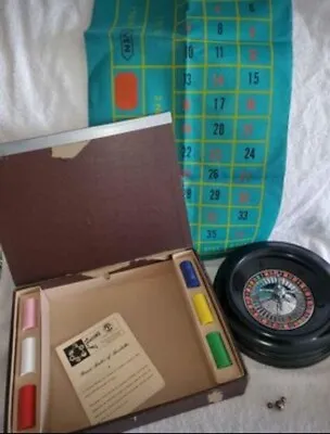 Roulette Wheel Complete Game & Instructions In Orig Box Vintage  Pleasantime NOS • $33