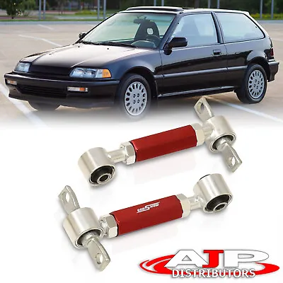 Red Suspension Adjustable Rear Camber Arm Kit For 1988-2000 Honda Civic EG EJ EK • $25.99