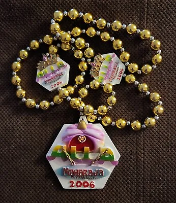 New Orleans Mardi Gras 2006 Krewe Of Alla King/Queen Polystone Medallion Bead • $5.99