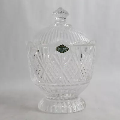 Vintage Shannon Crystal Godinger Dublin Box Footed Covered Candy Dish Decor • $16