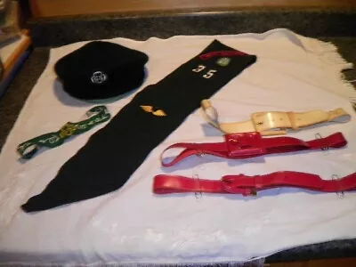 Vintage Girl Scouts Lot: Sash Beret 3 Belts Head Band • $6.50