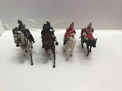 (4) BRITAINS LTD TOY SOLDIERS MOUNTED ON HORSE~ MADE IN ENGLAND Vintage Figures • $40.50