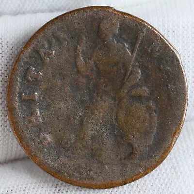 1694 Great Britain Farthing (William & Mary) 1/4 Penny Copper Coin • $49.95