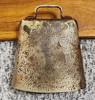 60’s VINTAGE LUDWIG CHICAGO COWBELL COUNTRY RUSTIC PRIMITIVE GOLDEN TONE ??? • $69.99