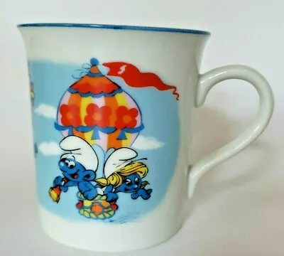 $16.99 • Buy Smurfs Gargamel Azreal Coffee Mug W. Berrie 1982 Smurf Balloons-Ceramic Childs 
