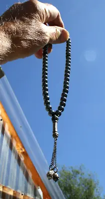 Vintage Masbaha Islamic Middle Eastern Hematite 45 Prayer Beads • $49.99