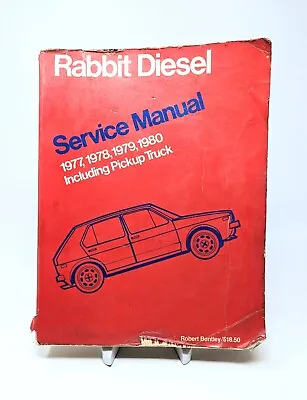 VOLKSWAGEN Rabbit Diesel & Pickup Service Manual: 1977 1978 1979 1980 By Bentley • $37.99