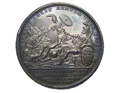 1704 Great Britain England United Kingdom Battle Of Blenheim Silver Medal Rare ! • $1750