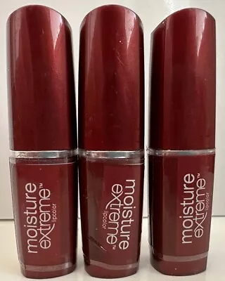 3 X Maybelline Moisture Extreme Lipstick #340 Plum Motion Discontinued • $44.99