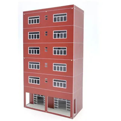 1/87 HO Scale Buildings Train Railway Modern Business Office Red 20cm House DIY • $17.99