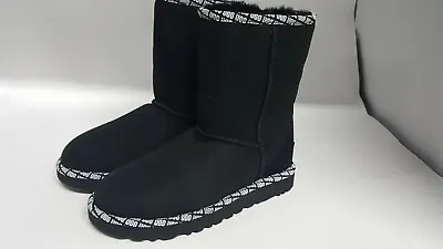 UGG Classic Special Edition UGG Trim Print Black (1119230) Women 5 • $47.99