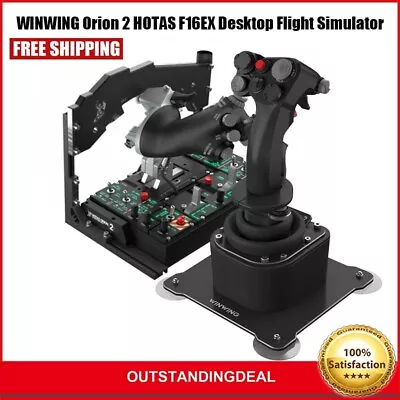 WINWING Orion 2 HOTAS F16EX Desktop Flight Simulator Flight Joystick Os67 • $1055