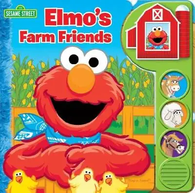 Sesame Street: Elmo's Farm Friends: Play-a-Sound - Board Book - GOOD • $3.80