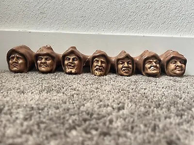 $30 • Buy Chalkware Seven Deadly Sins Antique Monk Wall Pipe Holder  *DAMAGED*