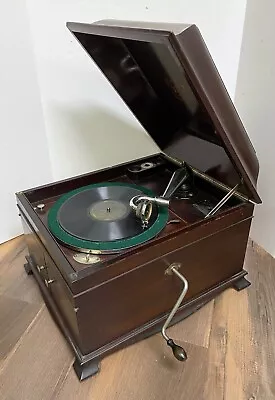 Victor VV-1X Victrola Tabletop 78 RPM Record Crank Phonograph ~ Nice & Working • $1499.99