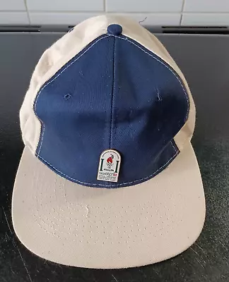 Vintage SWATCH Baseball Cap Hat With Atlanta 1996 Olympics Badge • £19.99