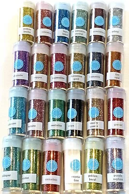 Martha Stewart ***24 GLITTER BOTTLES***Crafts Scrapbooking Stamping Aqua • $14.99