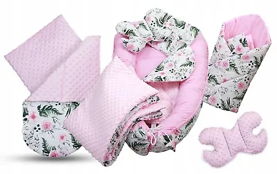 Baby 6pcs Double-sided Soft Cocoon Bed Cushion GARDEN FLOWERS • £44.99