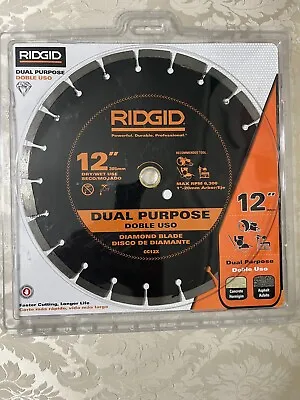 Ridgid 12  Dual Purpose Diamond Blade Wet Dry Saw Concrete Asphalt 1 -20mm CC12X • $69.95