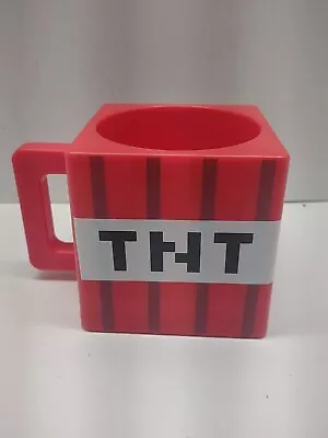 MOJANG Minecraft TNT Coffee Tea Plastic Mug Cup Red Square Jinx • $4.24