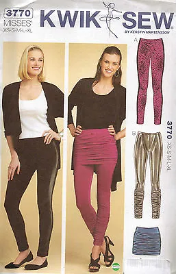 Sewing Pattern Leggings & Skirt Misses Size XS - XL #3770 - From UK Sewing Patt • £8.95