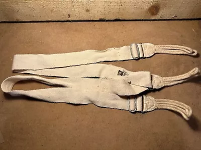 £16 • Buy Original WW2 British Army / RAF Trouser Suspenders - 1944 Dated