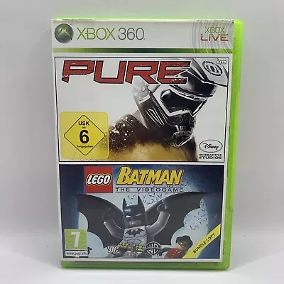 LEGO Batman / Pure Combo Pack Xbox 360 2009 Action Racing Warner Bros PG VGC • $9.95