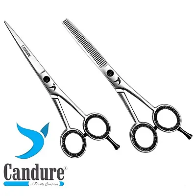  Professional Barber Hair Cutting Thinning Scissors Shears Set Hairdressing  • £7.99