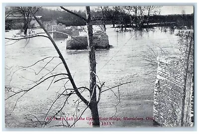 C1910 All That Left Upper River Bridge Miamisburg Ohio Antique Vintage Postcard • $9.98