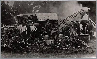 Military Photograph Print The Buffs Royal East Kent Regiment At Camp • £6.40