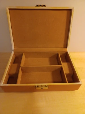 $750 • Buy VTG CHANEL New Chic Plastic Over Wood Era Locking Jewelry Storage Box Rare